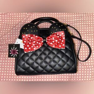 (NEW) Minnie Mouse Olivia Miller women's suzy small purse / bag red and white